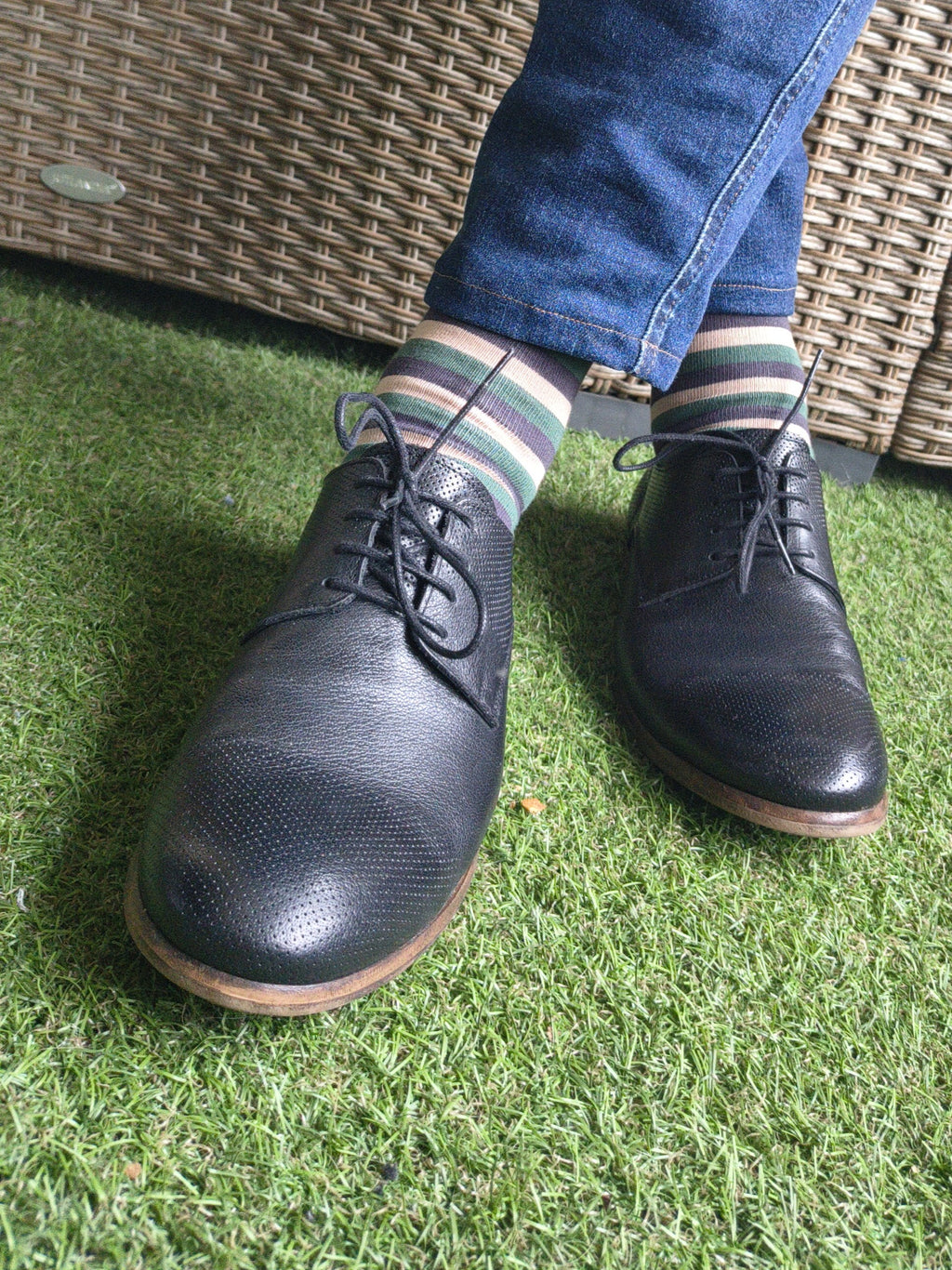 Čarape green&gray